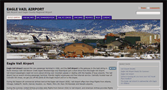 Desktop Screenshot of eaglevailairport.com